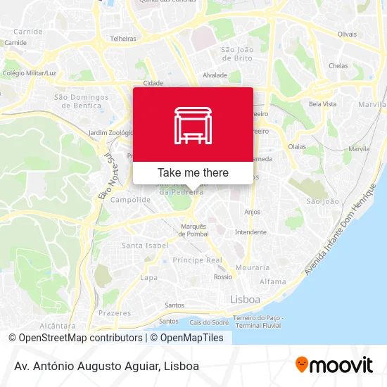 Av. António Augusto Aguiar map