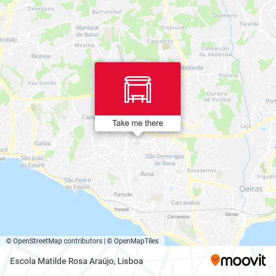 Escola Matilde Rosa Araújo mapa