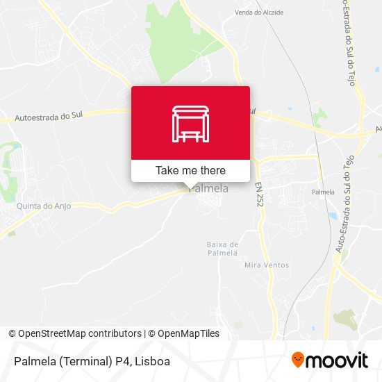 Palmela (Terminal) P4 mapa