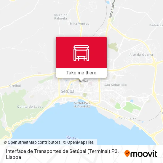 Interface de Transportes de Setúbal (Terminal) P3 map