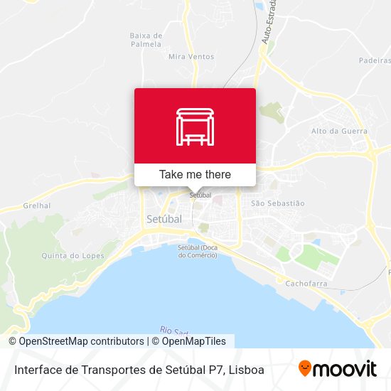 Interface de Transportes de Setúbal P7 mapa