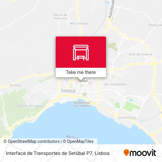 Interface de Transportes de Setúbal P7 map