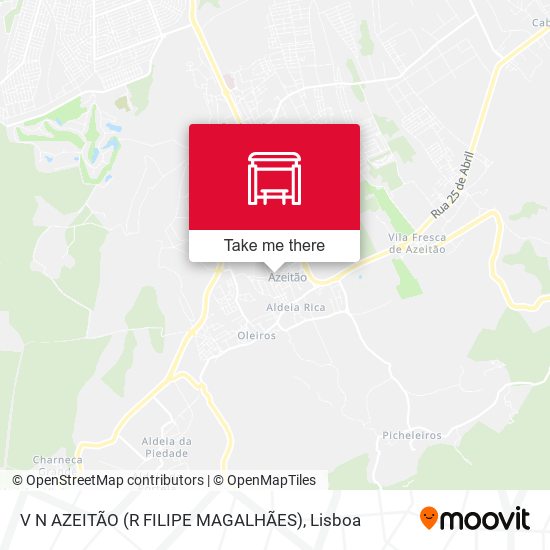V N AZEITÃO (R FILIPE MAGALHÃES) mapa
