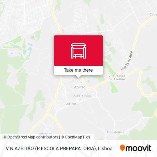 V N AZEITÃO (R ESCOLA PREPARATÓRIA) map