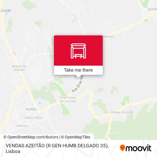 VENDAS AZEITÃO (R GEN HUMB DELGADO 35) mapa