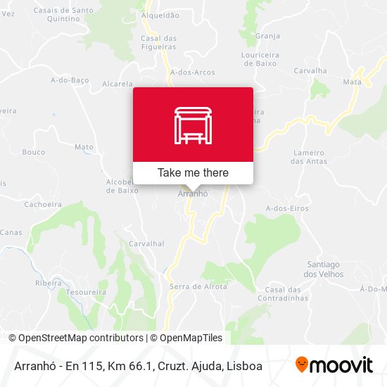 Arranhó - En 115, Km 66.1, Cruzt. Ajuda map
