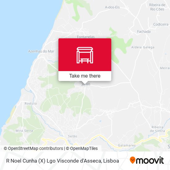 R Noel Cunha (X) Lgo Visconde d'Asseca mapa