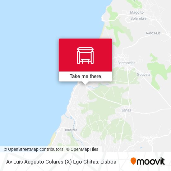 Av Luís Augusto Colares (X) Lgo Chitas mapa