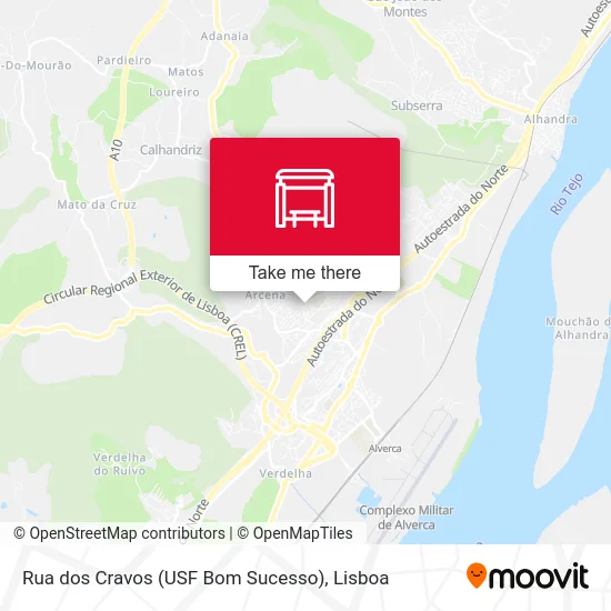 Rua dos Cravos (USF Bom Sucesso) map