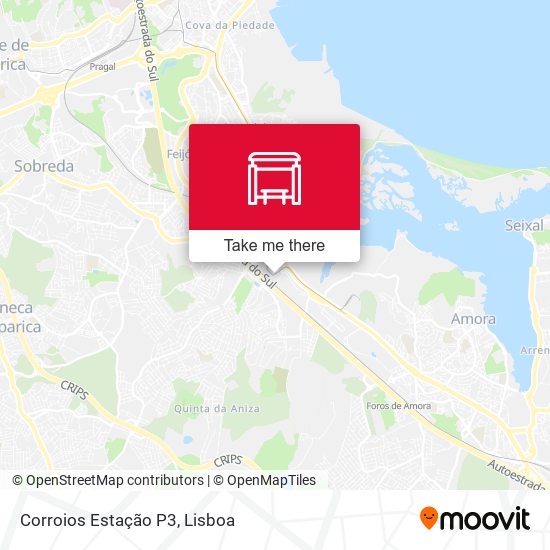 Corroios Estação P3 map