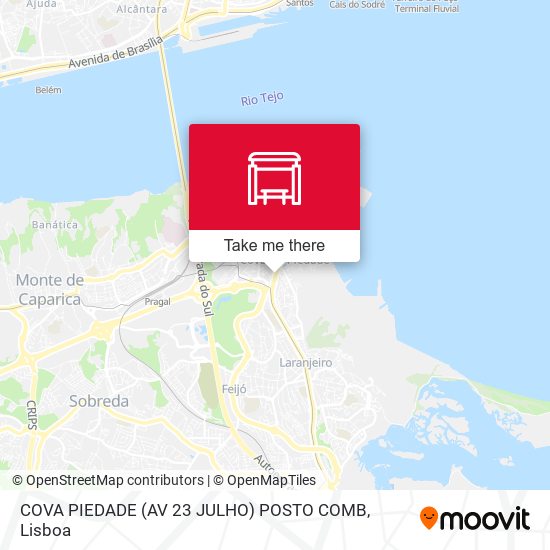 COVA PIEDADE (AV 23 JULHO) POSTO COMB map