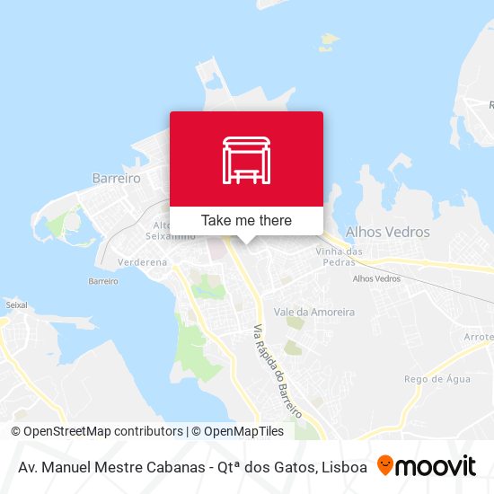 Av. Manuel Mestre Cabanas - Qtª dos Gatos mapa