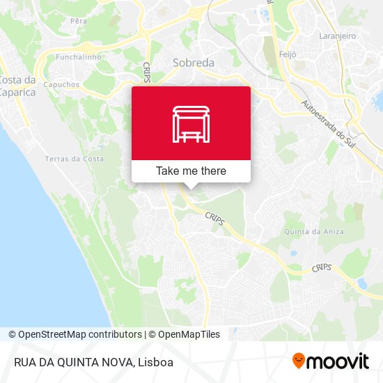 RUA DA QUINTA NOVA map