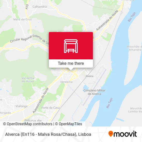Alverca (En116 - Malva Rosa / Chasa) map