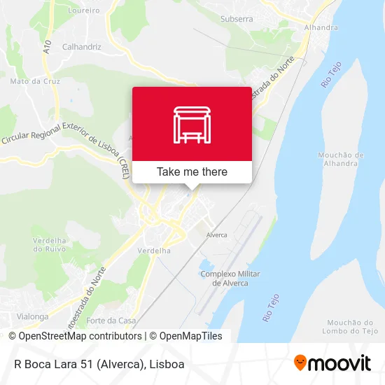 R Boca Lara 51 (Alverca) map