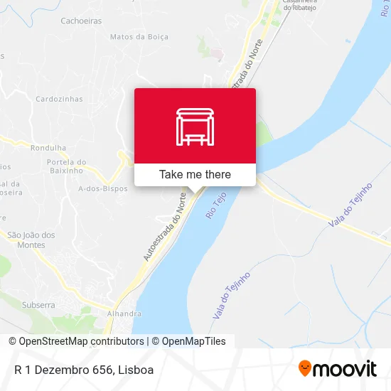 R 1 Dezembro 656 map