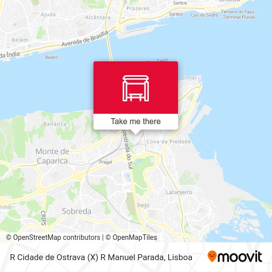 R Cidade de Ostrava (X) R Manuel Parada map