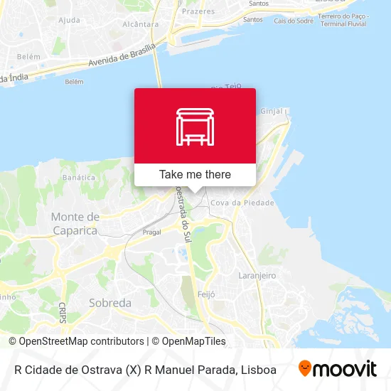 R Cidade de Ostrava (X) R Manuel Parada map