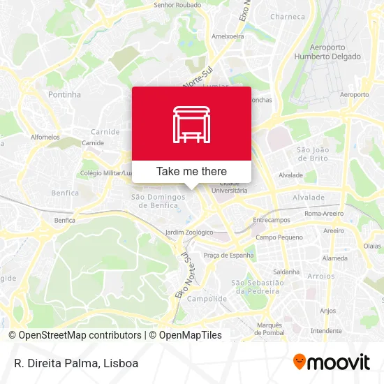 R. Direita Palma map