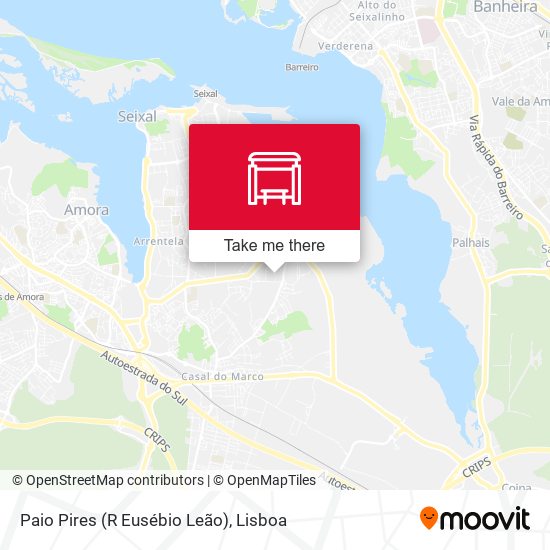 Paio Pires (R Eusébio Leão) mapa