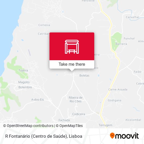 R Fontanário (Centro de Saúde) mapa