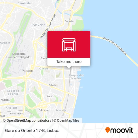Gare do Oriente 17-B mapa