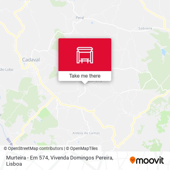 Murteira - Em 574, Vivenda Domingos Pereira map