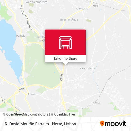 R. David Mourão Ferreira - Norte map