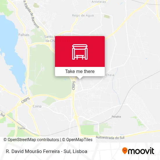 R. David Mourão Ferreira - Sul map