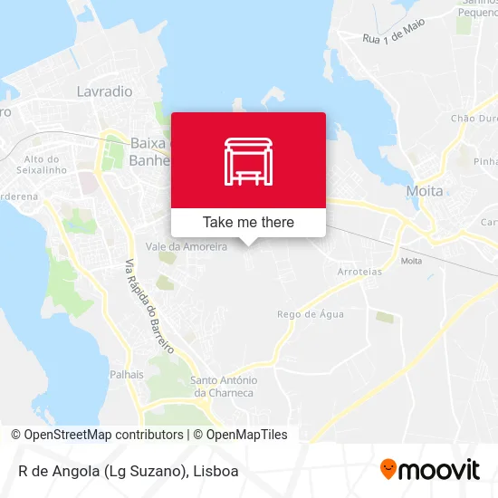 R de Angola (Lg Suzano) map