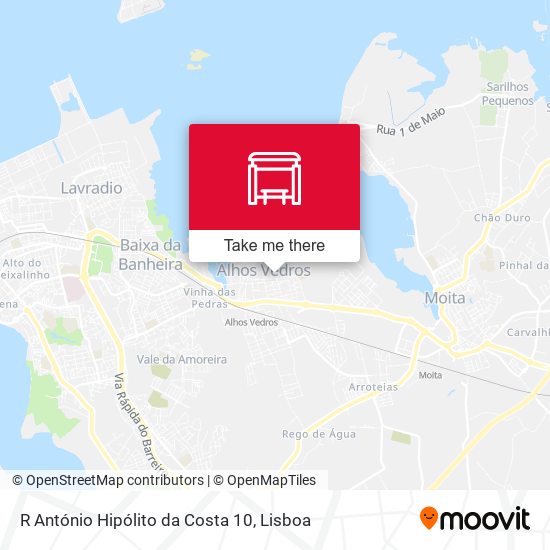 R António Hipólito da Costa 10 map