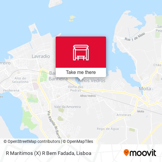 R Marítimos (X) R Bem Fadada mapa