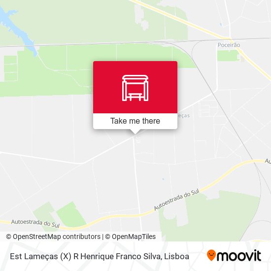 Est Lameças (X) R Henrique Franco Silva mapa