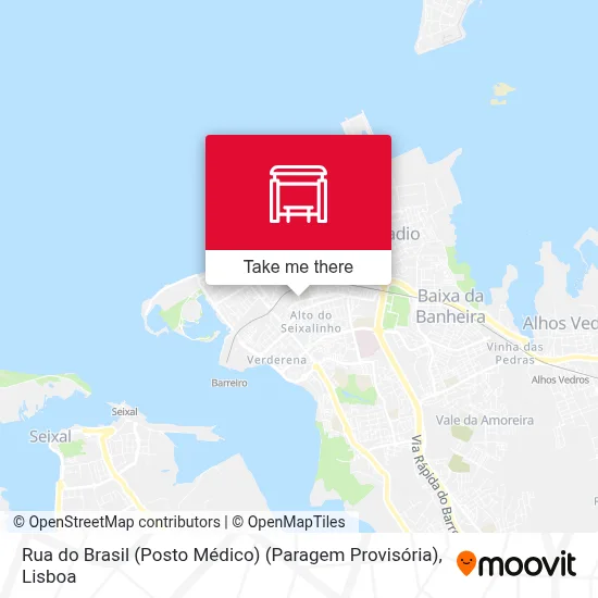 Rua do Brasil (Posto Médico) (Paragem Provisória) map