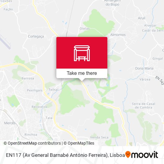 EN117 (Av General Barnabé António Ferreira) mapa