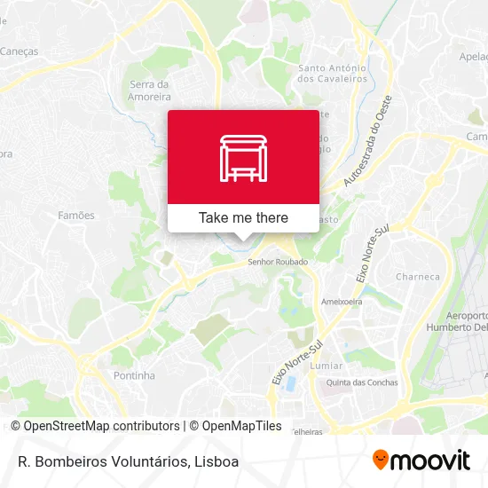 R. Bombeiros Voluntários map