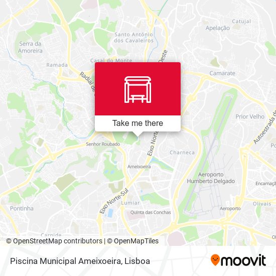 Piscina Municipal Ameixoeira map