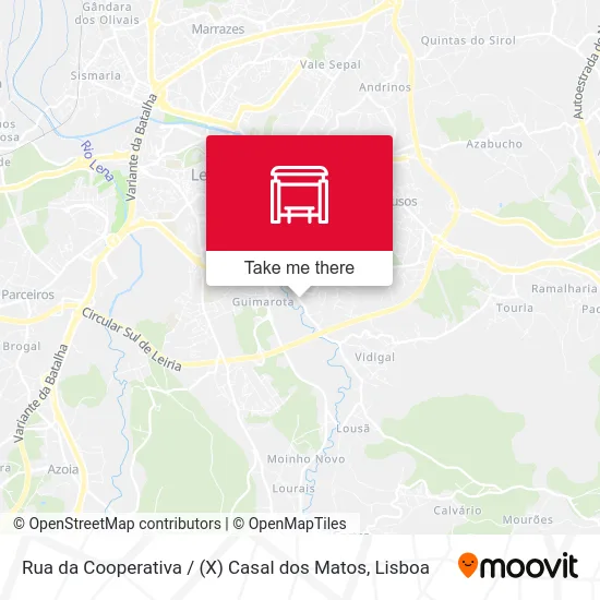 Rua da Cooperativa / (X) Casal dos Matos map