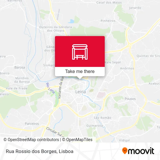 Rua Rossio dos Borges map