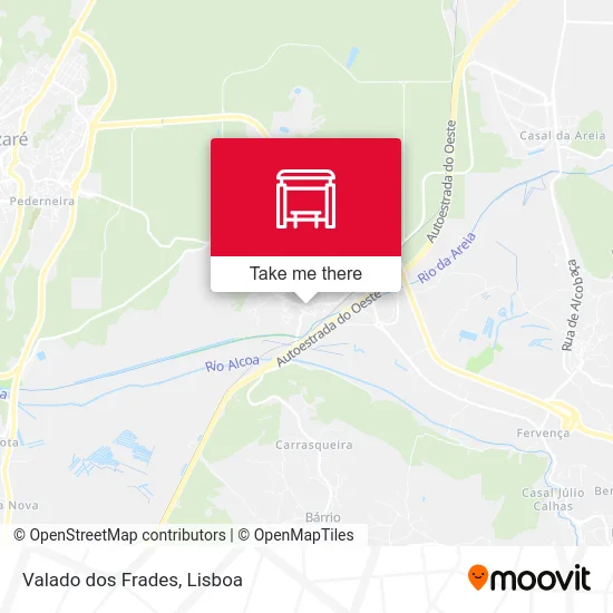 Valado dos Frades map