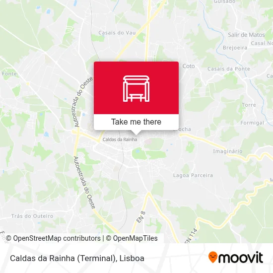 Caldas da Rainha (Terminal) map