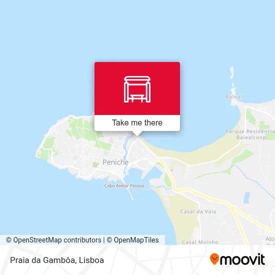 Praia da Gambôa map