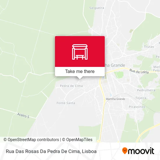 Rua Das Rosas Da Pedra De Cima map