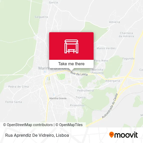 Rua Aprendiz De Vidreiro map