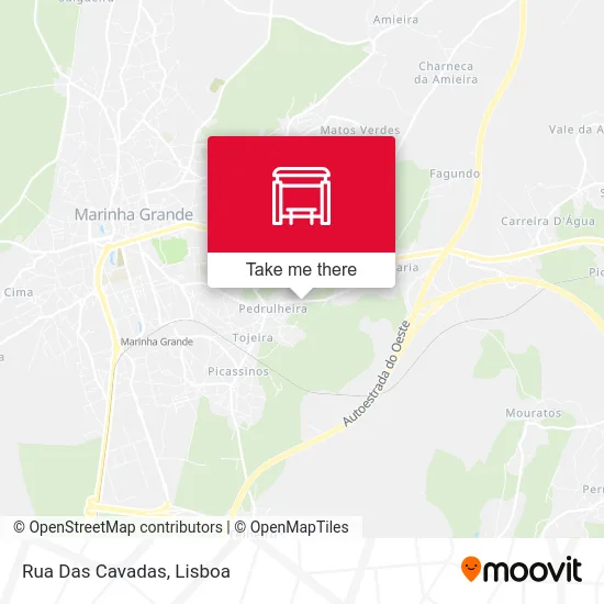 Rua Das Cavadas map