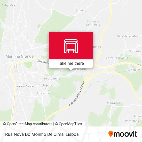 Rua Nova Do Moinho De Cima map