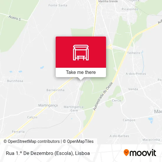 Rua 1.º De Dezembro (Escola) map