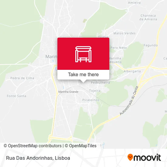 Rua Das Andorinhas map