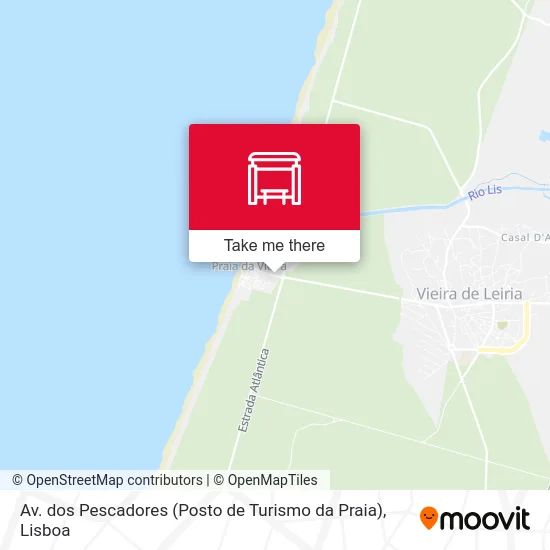 Av. dos Pescadores (Posto de Turismo da Praia) map