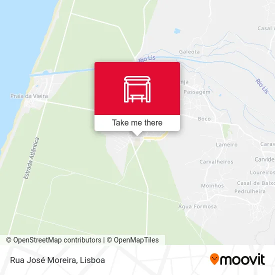 Rua José Moreira map